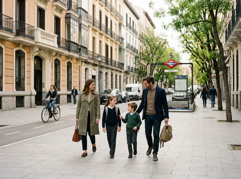 Vivir en Chamberí transporte, colegios y seguridad