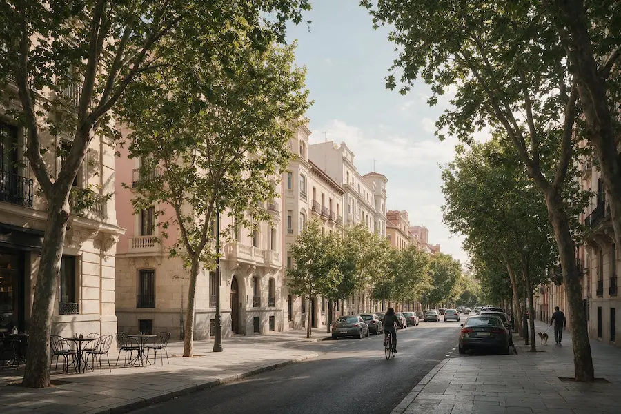 El barrio de Almagro en Madrid